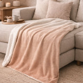 Blush Taupe Sky Fade Sherpa Blanket Sherpadecke