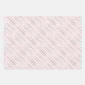 Blush Teddy Bear Babydusche Umhängeschilder Geschenkpapier Set (Vorderseite 3)