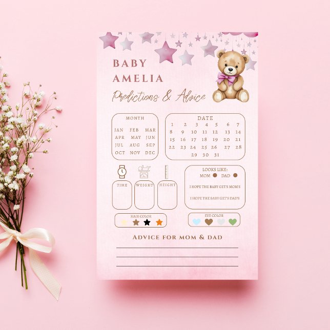 Blush Teddy Moon Stars Baby Prediction Ratschläge (Von Creator hochgeladen)