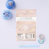 Blush Theme Candy Bar und Nugget Wrappers Flyer (Einzeln)