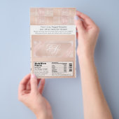 Blush Theme Candy Bar und Nugget Wrappers Flyer (Handgriff)