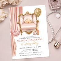 Blush Throne, Crown and Champagne Frauen zum Gebur