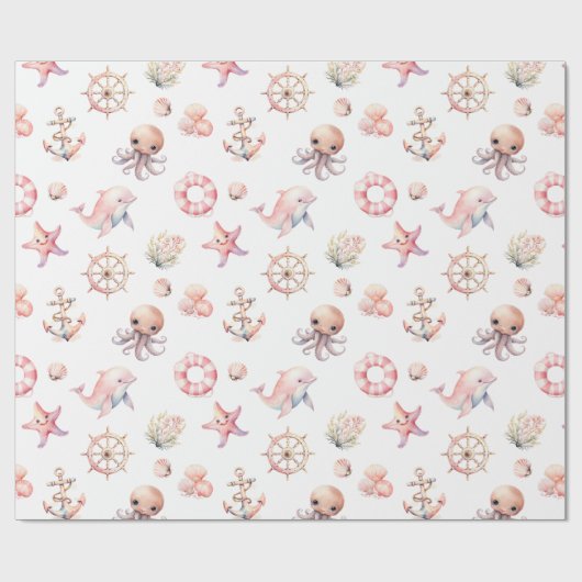 Blush Tide Schätze! Geschenkpapier (Flach)