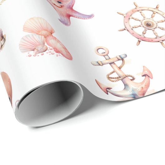 Blush Tide Schätze! Geschenkpapier (Rolleneckpunkt)