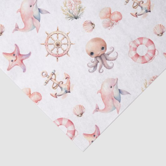 Blush Tide Schätze! Seidenpapier (Detail)