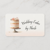 Blush Tier Cake Bäckerei Social Media Connection Q Visitenkarte (Vorderseite)