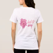 Blush to Berry - Minimalistisches Blumenmuster-Log Tri-Blend Shirt (Rückseite)