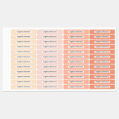 Blush Tones Palette Kids Name Organizational Etiketten (Blatt)