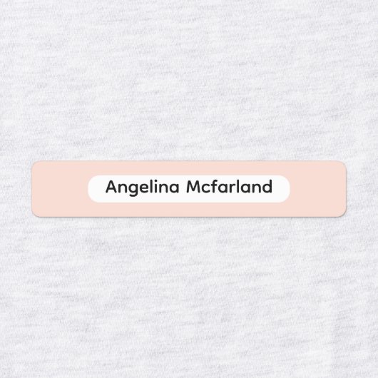 Blush Tones Palette Kids Name Organizational Etiketten (Design 2)