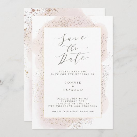 BLUSH-TOUCH SAVE THE DATE (Vorne/Hinten)