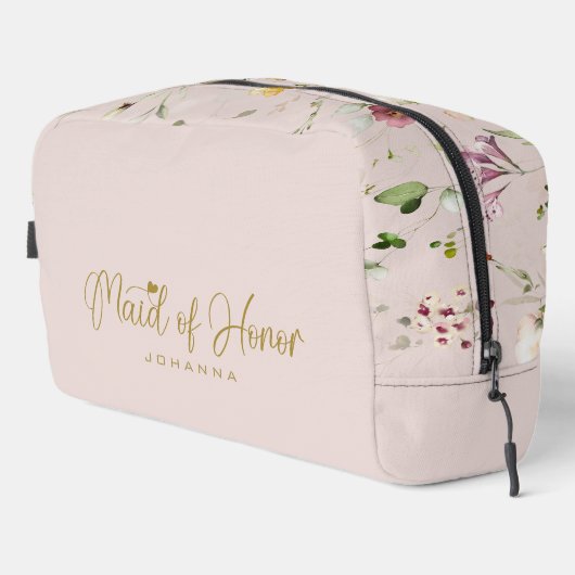 Blush-Trauzeugin Skriptname Accessorgeschenk Waschbeutel (Rechte Ecke)