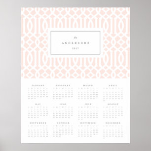 Blush Trellis 16x20 2017 Poster