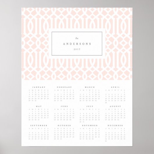 Blush Trellis 16x20 2017 Poster (Vorne)