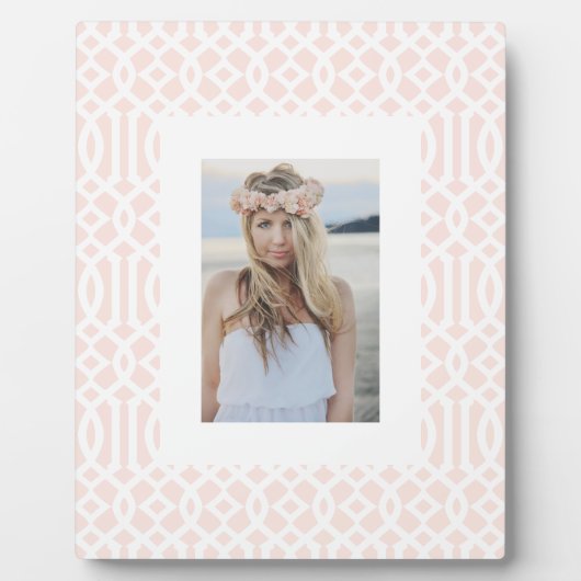 Blush Trellis Fotoplatte (Vorderseite)