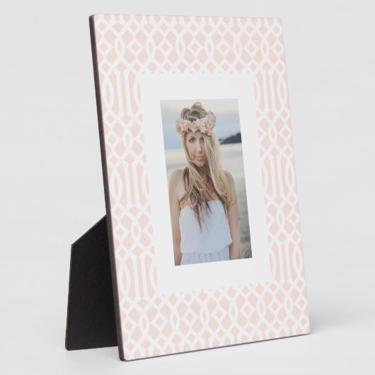Blush Trellis Fotoplatte (Seite)