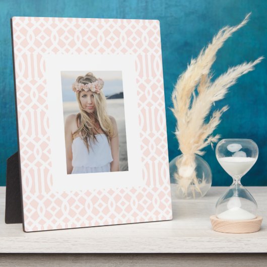 Blush Trellis Fotoplatte (Seite)