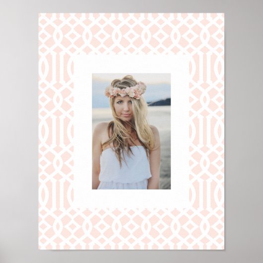 Blush Trellis Poster (Vorne)