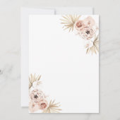 Blush trendy arch Bridal Dusche Einladung (Rückseite)