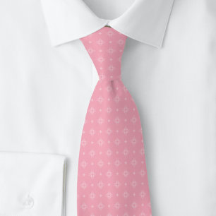 Blush-Tribal-Motiv Krawatte