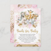 Blush Tropical Jungle Baby Duschbücher für Baby Begleitkarte (Vorne/Hinten)