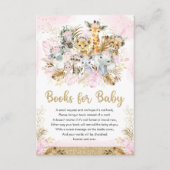 Blush Tropical Jungle Baby Duschbücher für Baby Begleitkarte (Vorderseite)