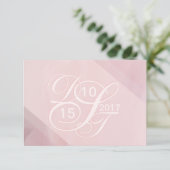 Blush UAWG RSVP Karte (Stehend Vorderseite)