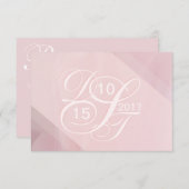 Blush UAWG RSVP Karte (Vorne/Hinten)