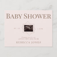 Blush Ultrasound kommt bald Baby Dusche Gold Text