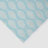 Blush- und Blue Damask-Muster Seidenpapier (Ausschnitt)