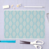 Blush- und Blue Damask-Muster Seidenpapier (Handwerk)