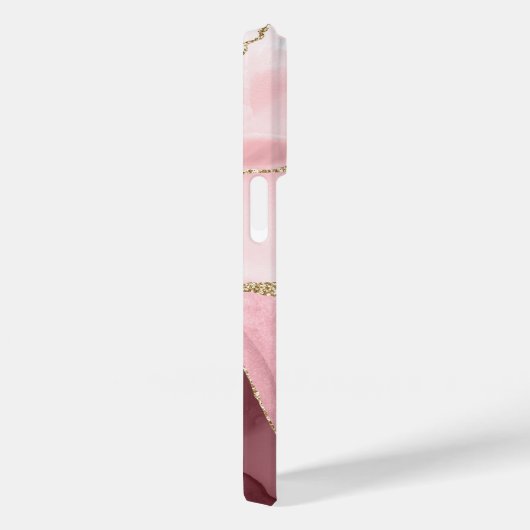 Blush und Gold Agate Case-Mate iPhone Hülle (Rückseite / Rechts)