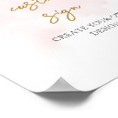 Blush und Gold Custom erstellen Sie Ihr eigenes Ze Poster (Ecke)