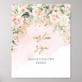 Blush und Gold Custom erstellen Sie Ihr eigenes Ze Poster (Vorne)