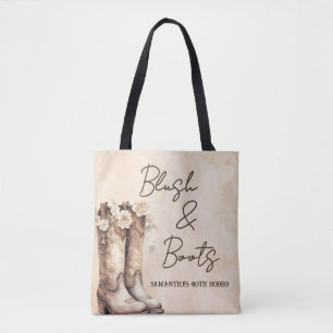 Blush und Stiefel 40. Rodeo Western Geburtstag Tasche