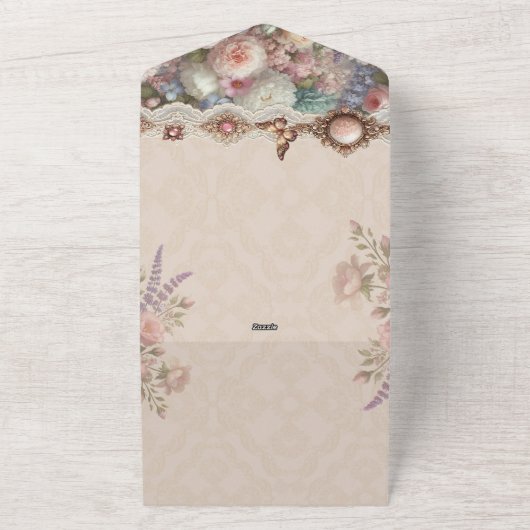 Blush Viktorianischer Salon Open House Einladung (Außenbereich)