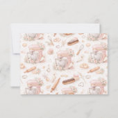 Blush Vintage Patisserie Bakery Business Dankeskarte (Rückseite)