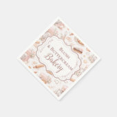 Blush Vintage Patisserie Bakery Business Serviette (Ecke)