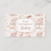 Blush Vintage Patisserie Bakery Business Visitenkarte (Vorderseite)