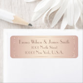 Blush Vintage Wedding Rücksendeadressen-Aufklebers (Insitu)