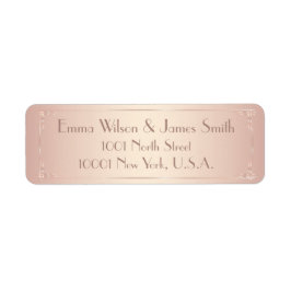 Blush Vintage Wedding Rücksendeadressen-Aufklebers