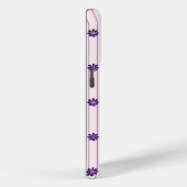 Blush & Violet Streifen Muster Case-Mate iPhone Hülle (Rückseite / Rechts)