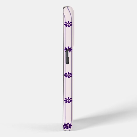 Blush & Violet Streifen Muster Case-Mate iPhone Hülle (Rückseite / Rechts)