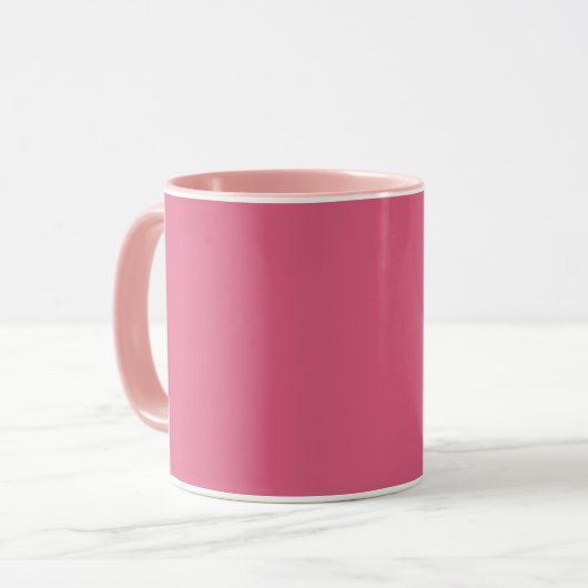 Blush (Vollfarbe) Tasse (Vorderseite Links)