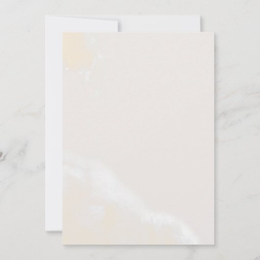 Blush Wasserfarbe Blumenmarmor Hochzeit beenden Einladung (Rückseite)