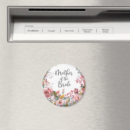 Blush Wasserfarbe Blumenmutter der Braut Magnet (In Situ (Geschirrspüler))