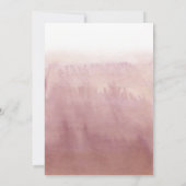 Blush Wasserfarbe Einladung (Rückseite)