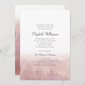 Blush Wasserfarbe Einladung (Vorne/Hinten)