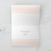 Blush Wasserfarbe | Imitate Rose Gold Bat Mitzvah Dankeskarte (Innenseite)
