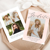 Blush Wasserfarbe Wash 4 Foto Abschluss Ankündigung