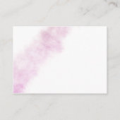 Blush Wasserfarbenbücher für Babykarten Begleitkarte (Rückseite)